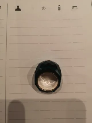 Anello Swarovski Nirvana Verde Acciaio Misura 60