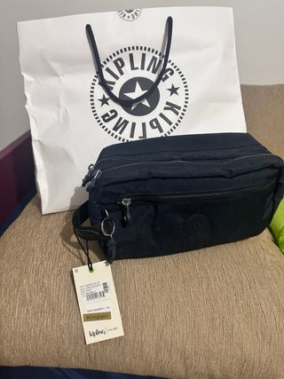 Neceser Kipling Azul 2 Compartimentos