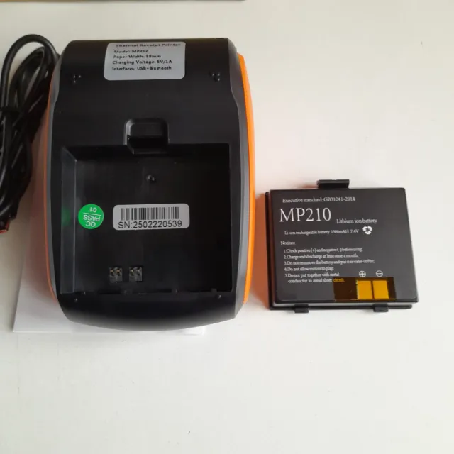 Stampante Termica Portatile Bluetooth USB MP210