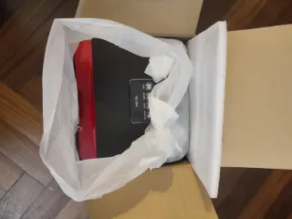 Altoparlante Portatile Karaoke Rosso Nero