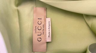 Camicetta Gucci verde con fiocco