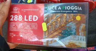 Catena Luci LED 180 Luce Verde Interno/Esterno