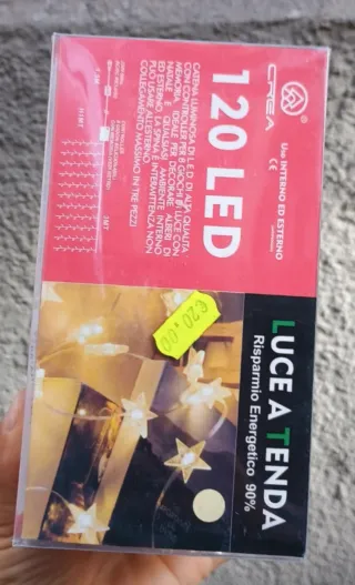 Catena Luci LED 180 Luce Verde Interno/Esterno