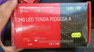 Catena Luci LED 180 Luce Verde Interno/Esterno