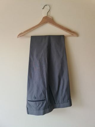 Fato Zara Slim Fit Cinza Blazer 54 Calça 42