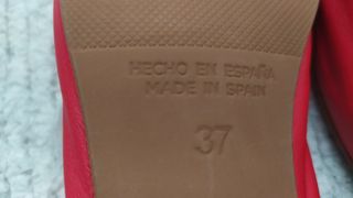 Zapatos Ana Sáenz, piel, rojo, talla 37