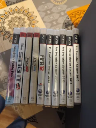 Lote 10 Juegos PS3: FIFA, PES, SingStar