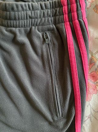 Pantalón Adidas Mujer Talla M Gris y Rosa