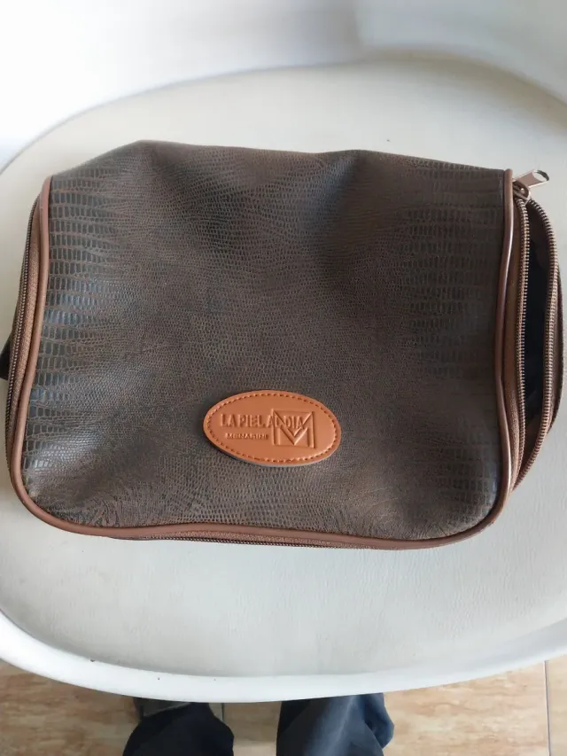 Neceser LAPIELADIA Piel Marrón