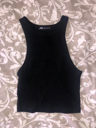 Camiseta Zara Negra Talla M