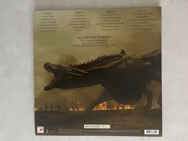 Doble Vinilo Juego de Tronos Temporada 7.