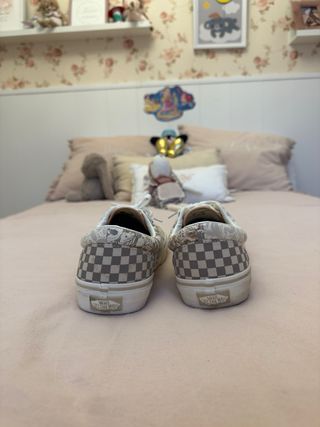 Zapatillas Vans Beige/Gris y Rosa Talla 41