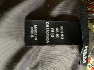 Vestido H&M estampado floral. Talla 40