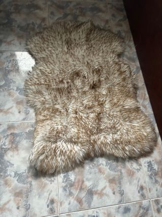 Tappeto in pelo sintetico Corderito Beige/Marrone