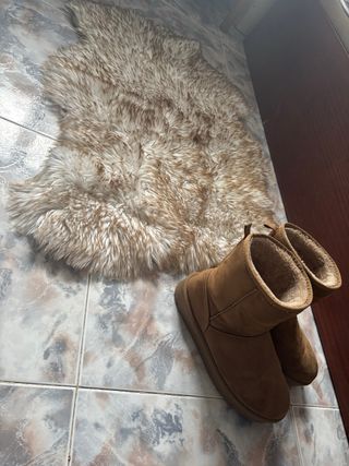 Tappeto in pelo sintetico Corderito Beige/Marrone