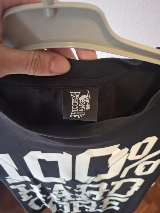 Camiseta 100% Hardcore Negra