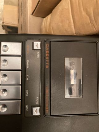 Piatto per dischi Philips con lettore per cassette