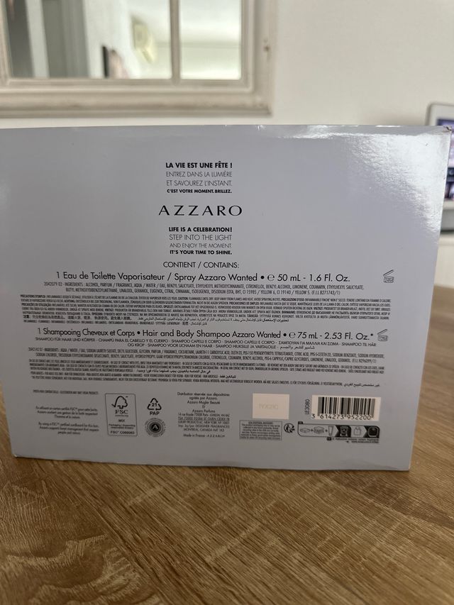 Cofre Azzaro Wanted Perfume y Gel Ducha