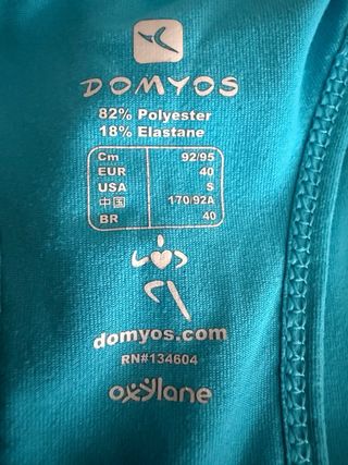 2 Camisetas Tirantes Domyos Azul y Rosa