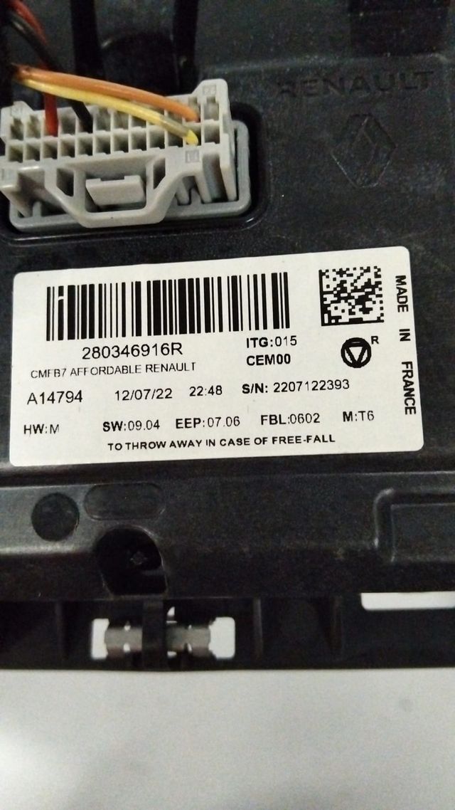 Pantalla Renault Clio V 280346916R