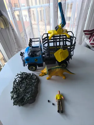 Schleich rescate +Triceratops+Camión + Figura