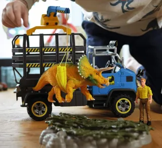 Schleich rescate +Triceratops+Camión + Figura
