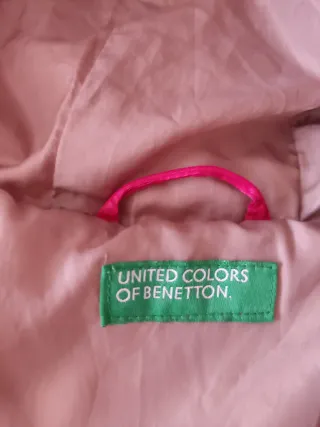 Plumífero niña rosa con capucha