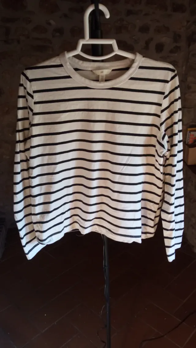 Camiseta H&M Rayas Talla S