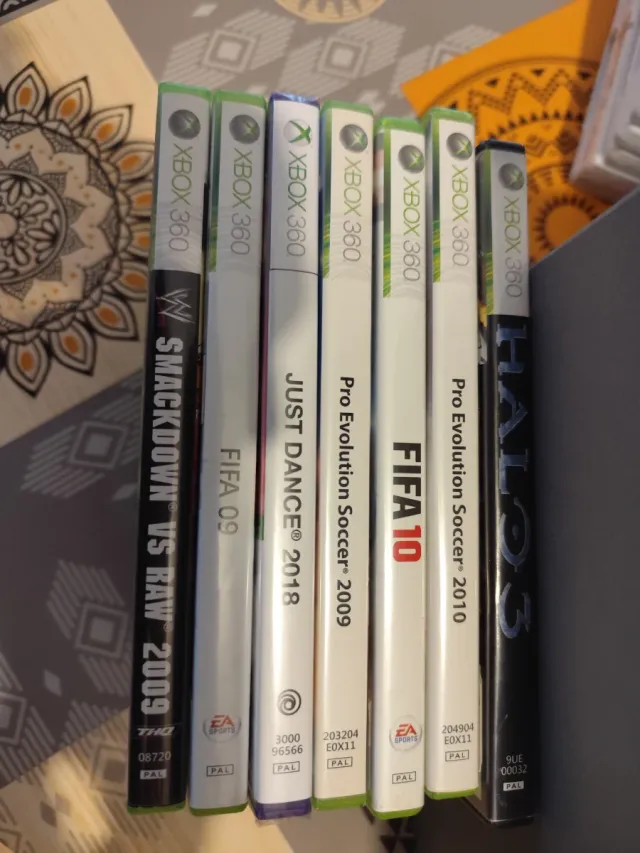 Lote 7 Juegos Xbox 360: FIFA, Halo, Just Dance