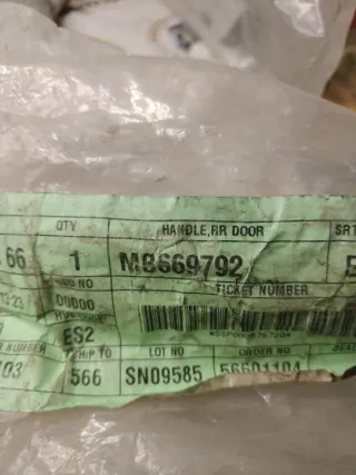 Maneta Exterior Trasera Derecha Mitsubishi Montero