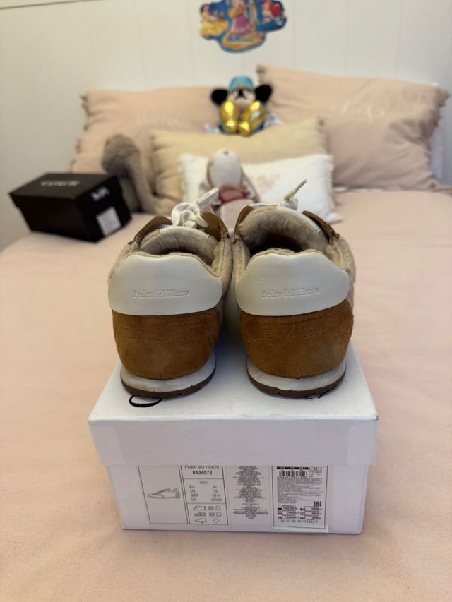 Deportivas Pedro del Hierro Beige/Marrón de pelito