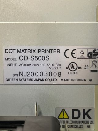 Impresora de Tickets Citizen CD-S500