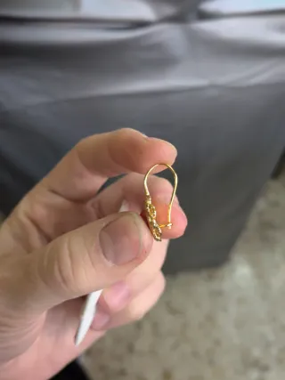 Pendientes Flor Oro 18K Coral Natural