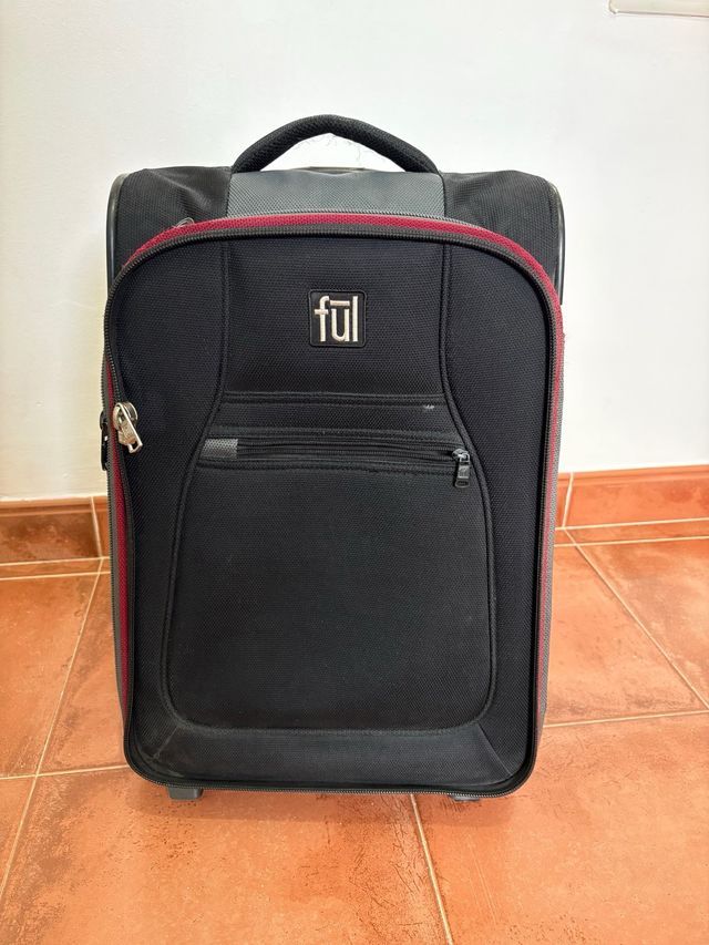 Maleta de cabina Ful negra y roja