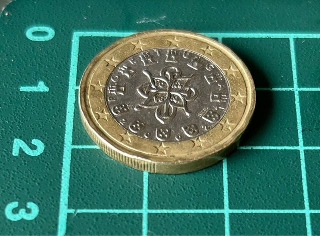 Moneda 1 Euro Portugal 2002 año