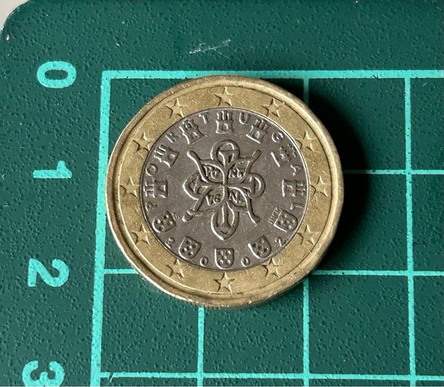 Moneda 1 Euro Portugal 2002 año