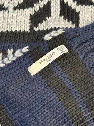 Bufanda tejida multicolor 35x180cm