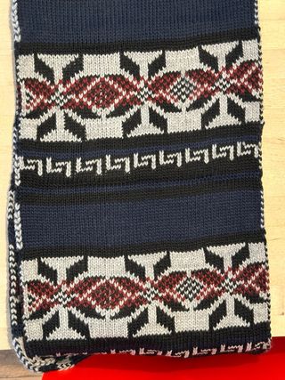 Bufanda tejida multicolor 35x180cm