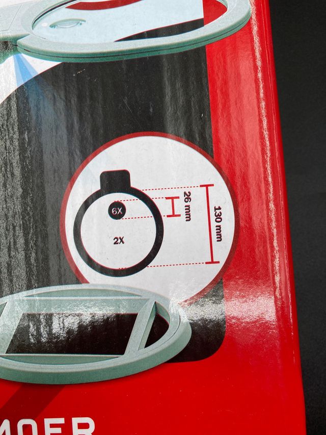 Lupa Plegable con LED y Base Milimetrada