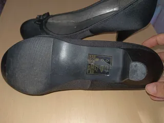 Zapatos negros tacón talla 38