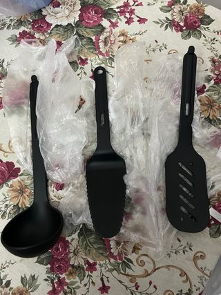 Set 3 Mestoli Tupperware Neri nuovi