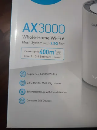 Sistema WiFi 6 Mesh Cudy AX3000