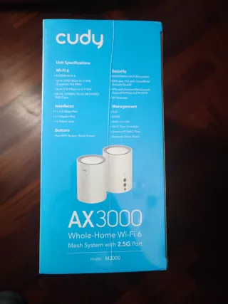 Sistema WiFi 6 Mesh Cudy AX3000