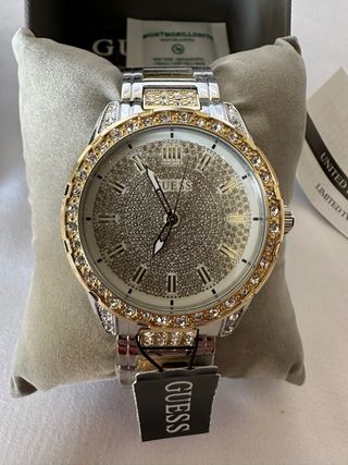 Reloj Guess Original U1337L4 Dorado y Plateado