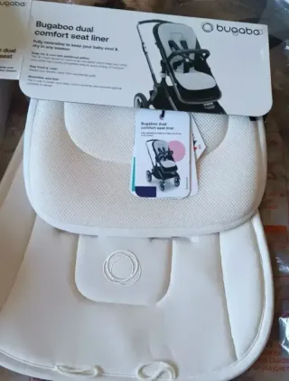 Conjunto Fresch White bugaboo capota,saco cam/fox