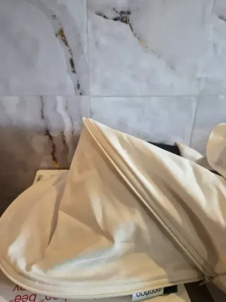 Conjunto Fresch White bugaboo capota,saco cam/fox