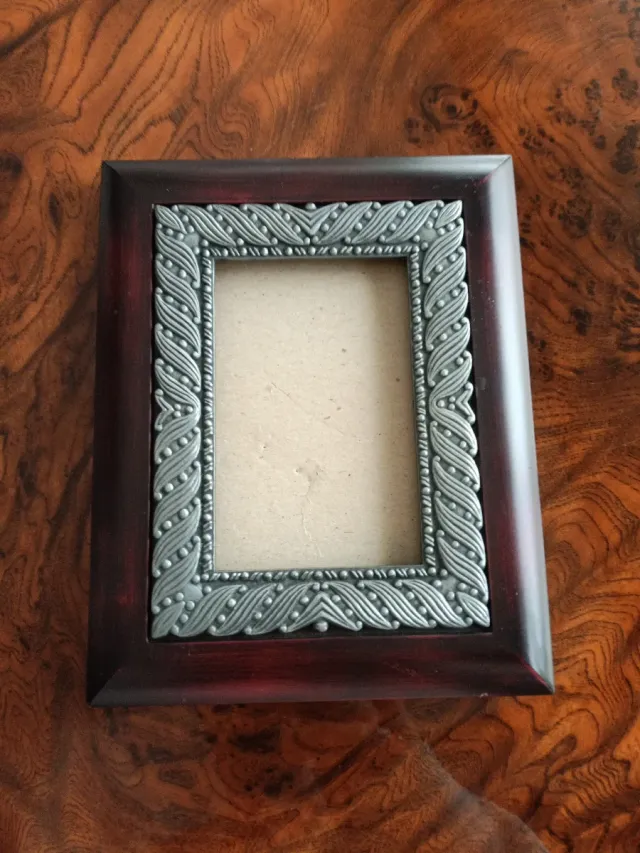 Marco de fotos madera decorado