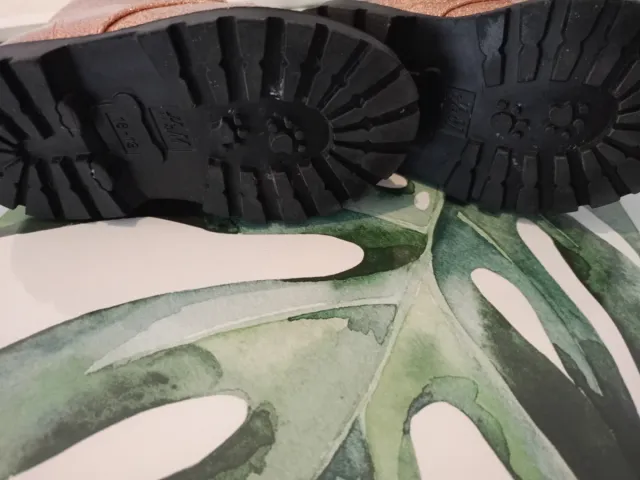 Botines niña rosa glitter