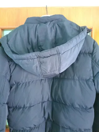 Piumino uomo blu con cappuccio