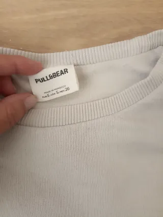 Sudadera beige crop top